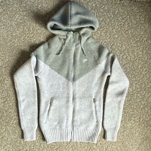 Nike women’s  full zip hoodie wool sweater